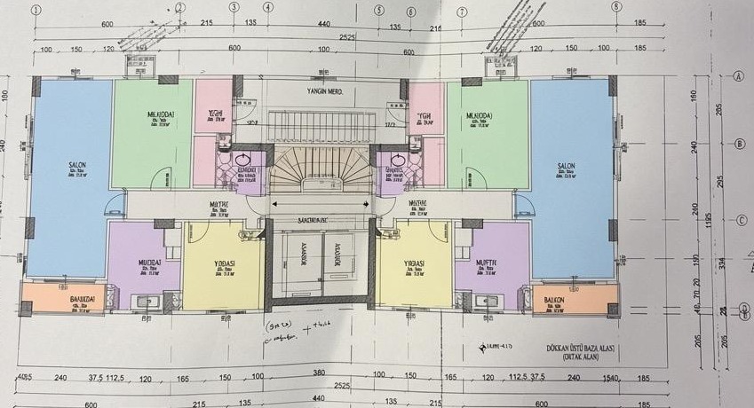 Ata Apartmanı - 1. Kat Planı